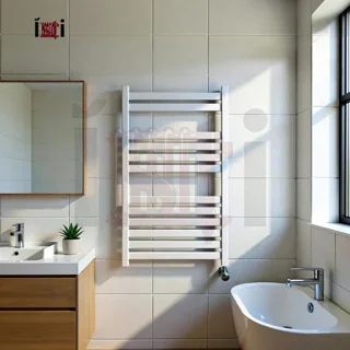 حوله خشک کن 12 پره سفید استیل