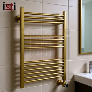 حوله خشک کن 13 لول طلایی مات استیل