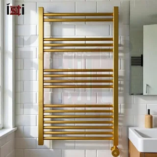 حوله خشک کن 16 لول طلایی مات استیل