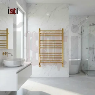 حوله خشک کن 12 لول طلایی براق استیل