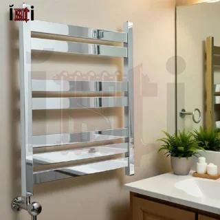 حوله خشک کن 7 پره کروم براق استیل