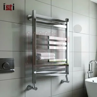 حوله خشک کن 9 پره کروم براق استیل