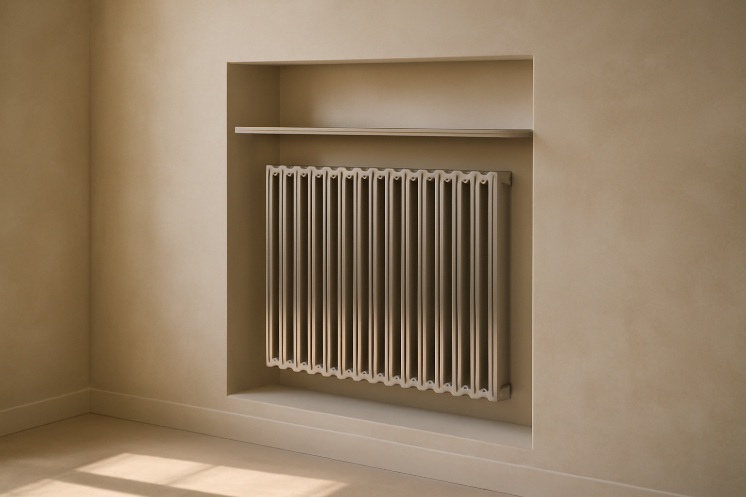 Can a Decorative Radiator Go in a Wall Niche? Planning Shelves, Screens, and Clearances
